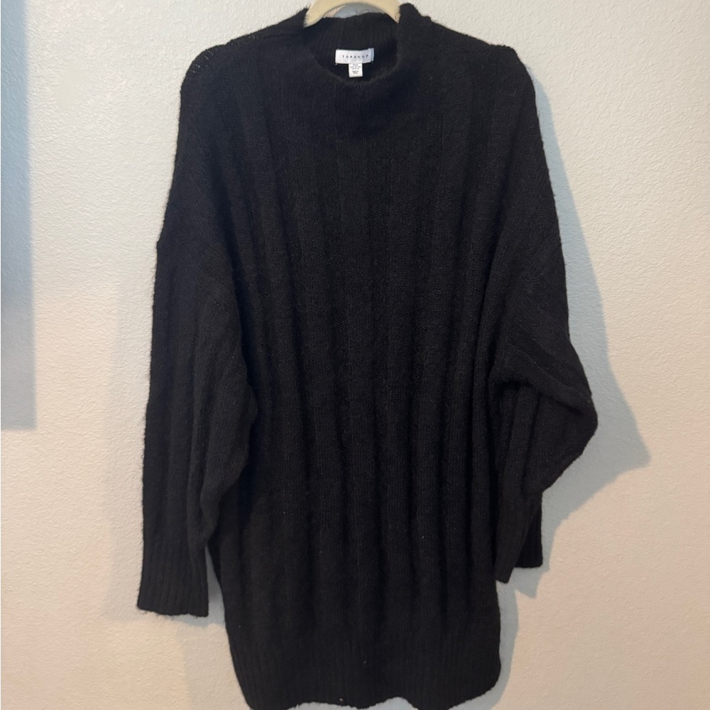 Topshop Women’s Black Sweater Dress